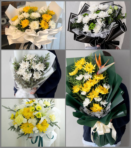 山东青岛莱西市水集街道水集二村白事花束代送